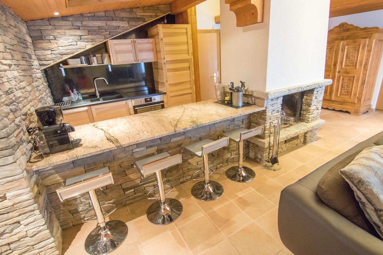 Sonnhuesli Dachwohnung Saas-Fee Buitenkant foto