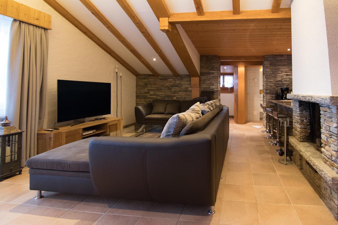 Sonnhuesli Dachwohnung Saas-Fee Buitenkant foto