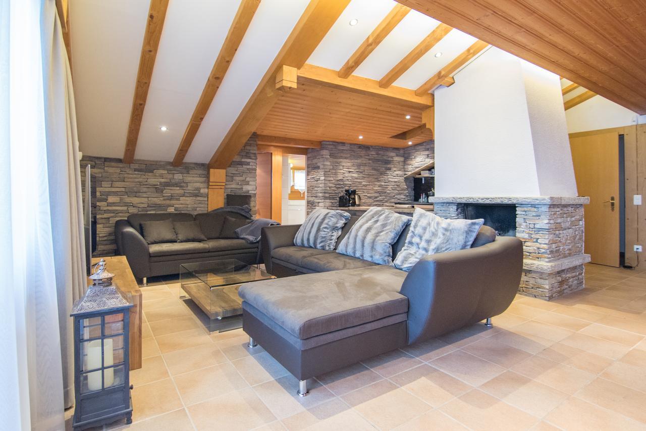 Sonnhuesli Dachwohnung Saas-Fee Buitenkant foto