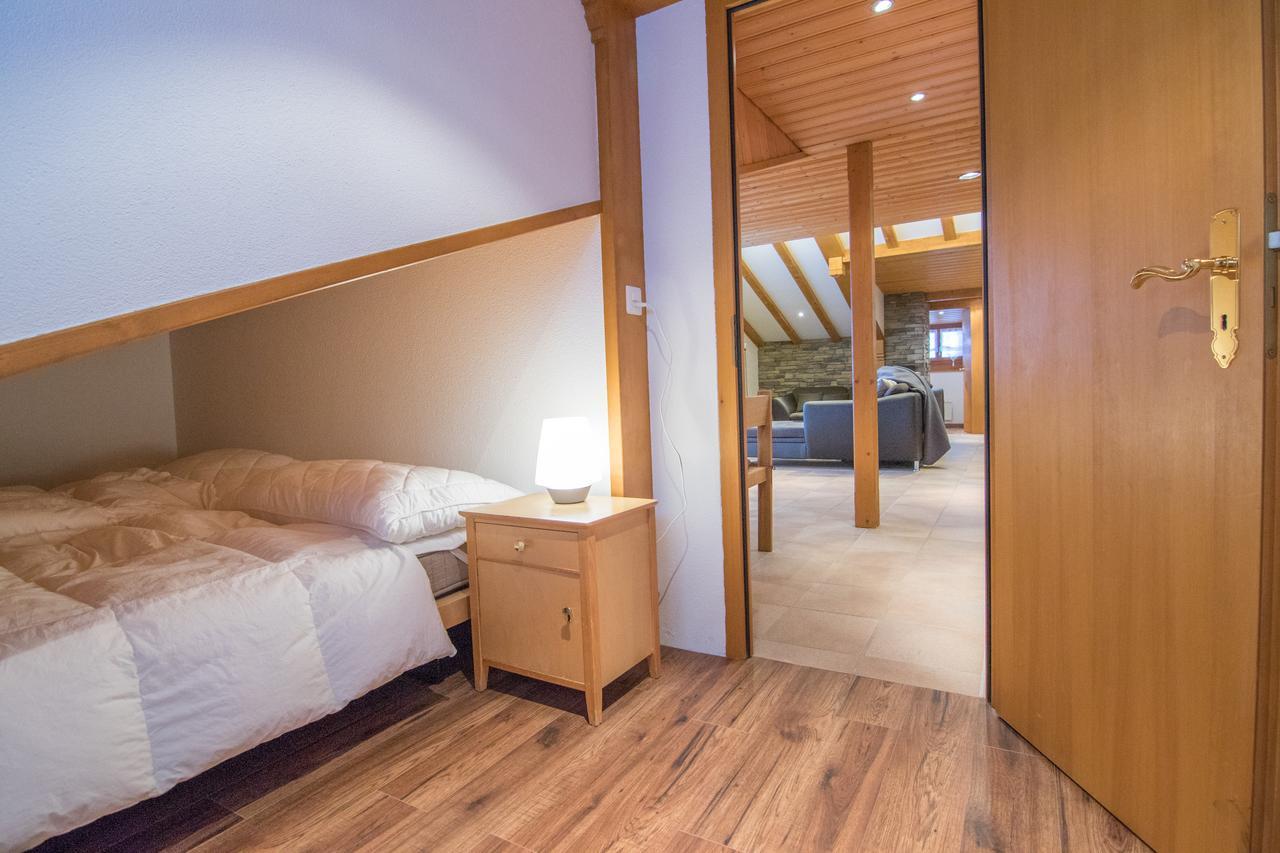 Sonnhuesli Dachwohnung Saas-Fee Buitenkant foto